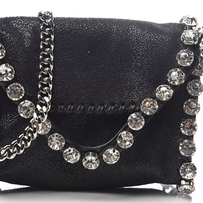 Stella McCartney Shaggy Deer Tiny Fold Over Falabella Crystal Crossbody Black 6 of 8