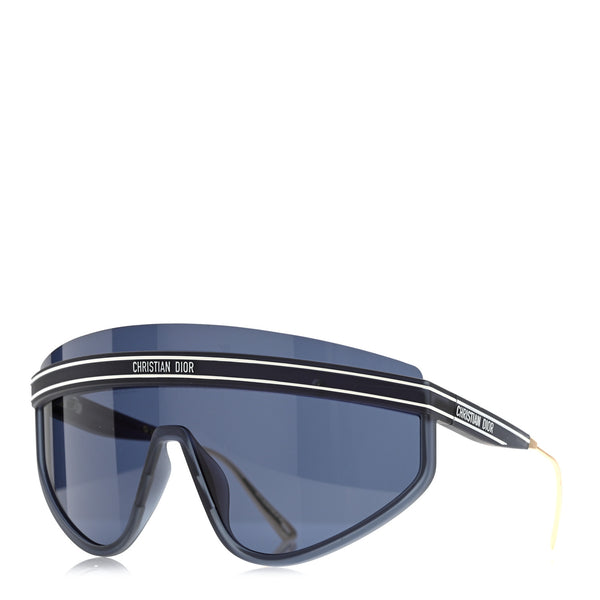 Christian Dior Mask DiorClub M2U Sunglasses Translucent Blue