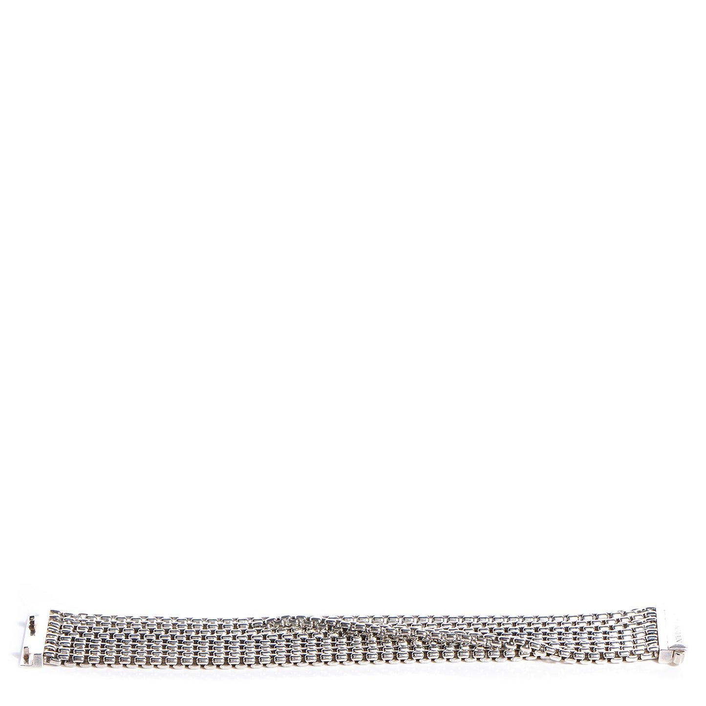 Sterling Silver Eight-Row Box Chain Bracelet