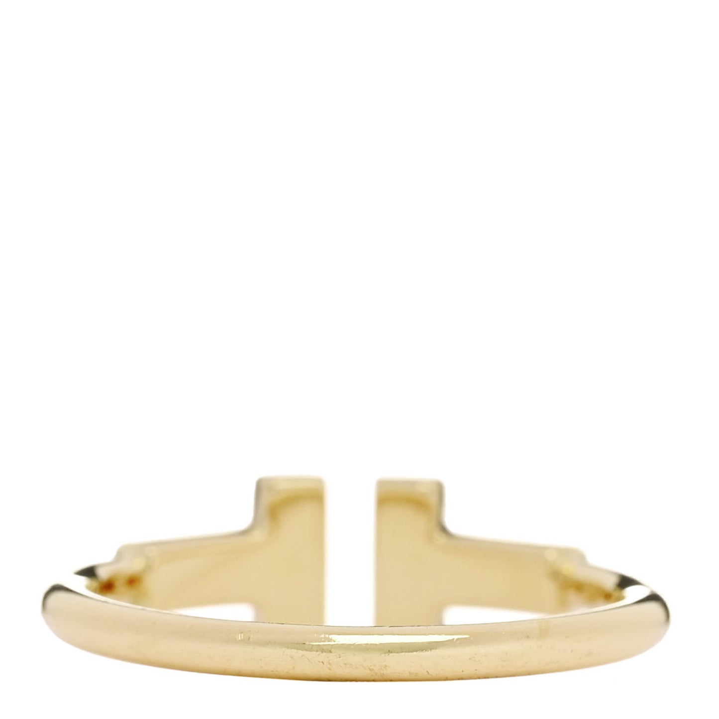 18K Yellow Gold Diamond T Wire Ring 50 5.5