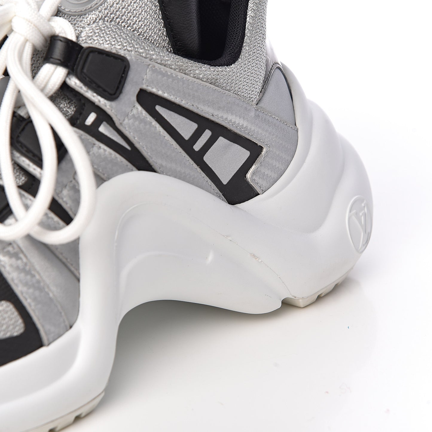 Calfskin Technical Nylon LV Archlight Sneaker 36.5 White