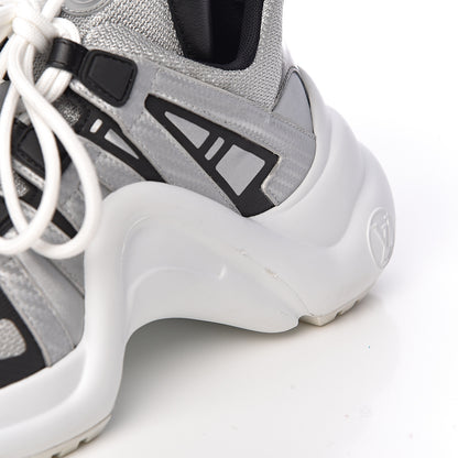 Louis Vuitton Calfskin Technical Nylon LV Archlight Sneaker 36.5 White 9 of 14