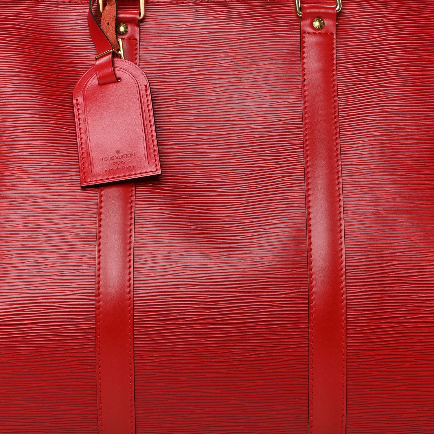 Louis Vuitton Epi Keepall 50 Castillan Red 7 of 10