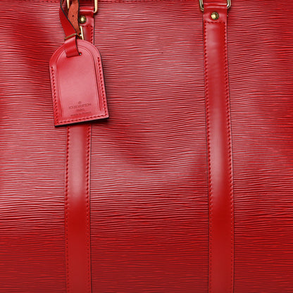 Louis Vuitton Epi Keepall 50 Castillan Red 7 of 10