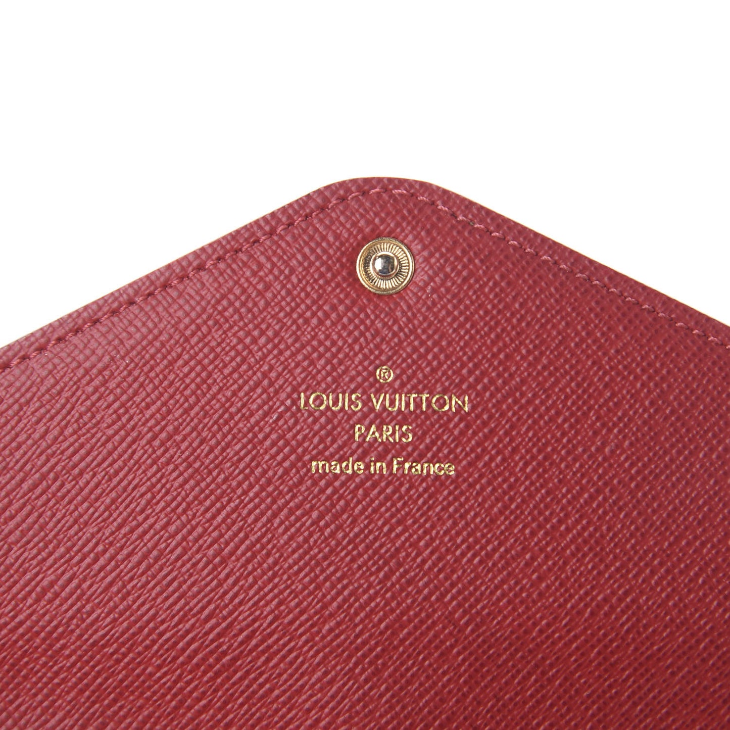 Damier Ebene Josephine Wallet Red