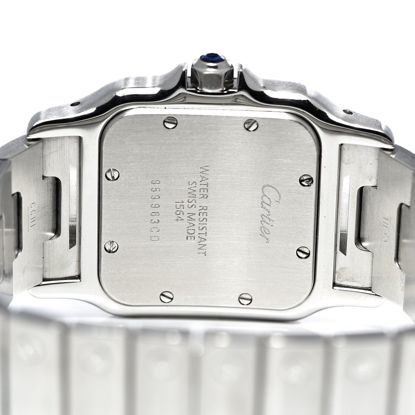 Stainless Steel 29mm Santos De Galbee Quartz Watch