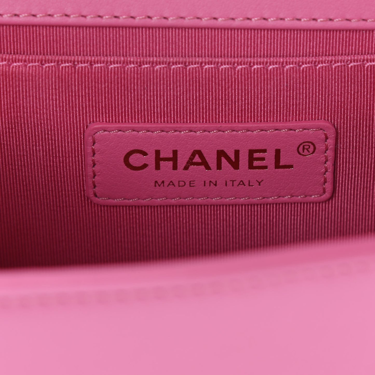 Calfskin Quilted Medium Boy Flap Pink