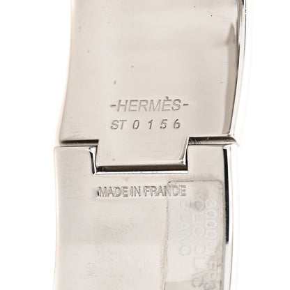 Hermes Enamel Wide Clic Clac H Bracelet PM White 5 of 5