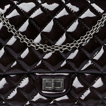 Chanel Patent Quilted 2.55 Reissue 226 Flap Deep Purple 7 of 10