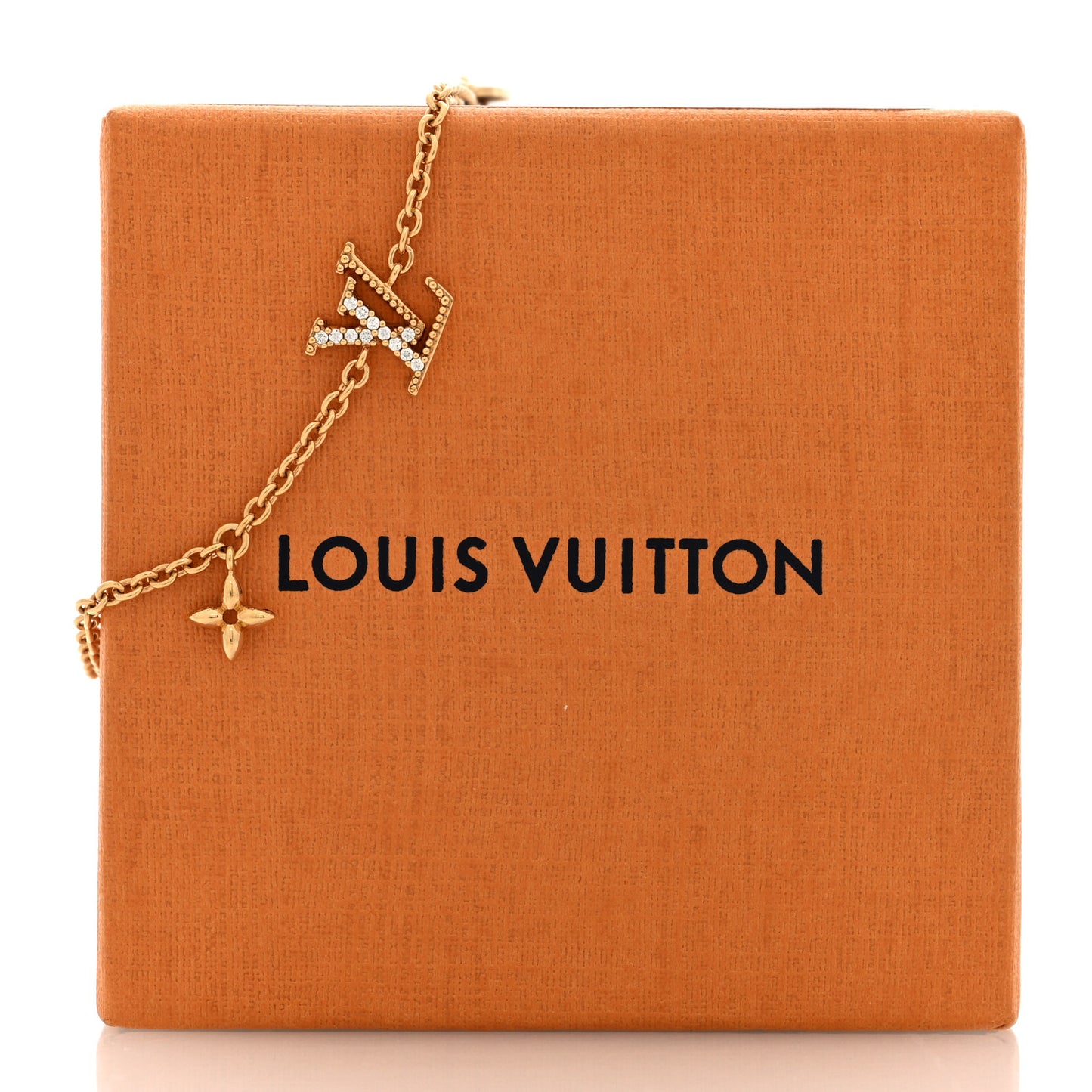 Metal Crystal LV Iconic Bracelet Gold
