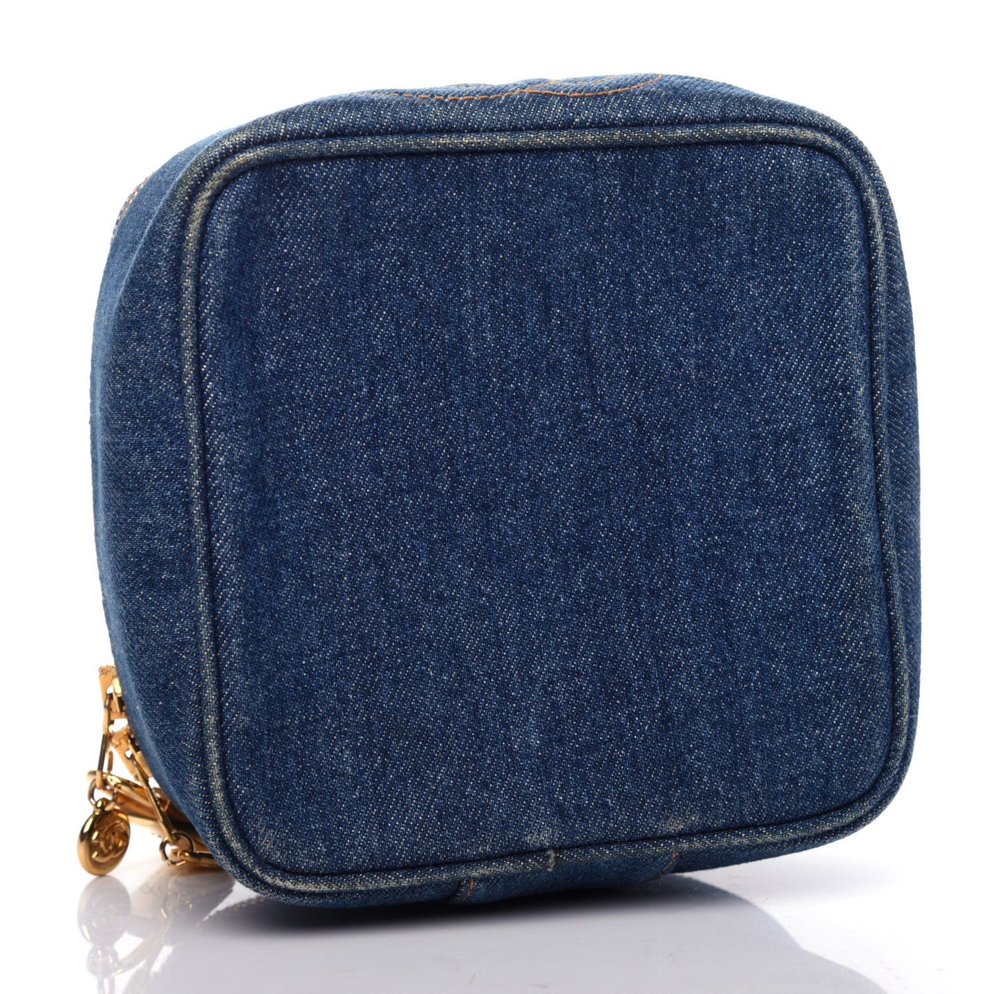Denim Vanity Cosmetic Case Blue