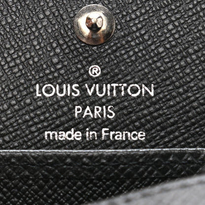Louis Vuitton Taiga Porte-Monnaie Boite Coin Purse Black 6 of 8