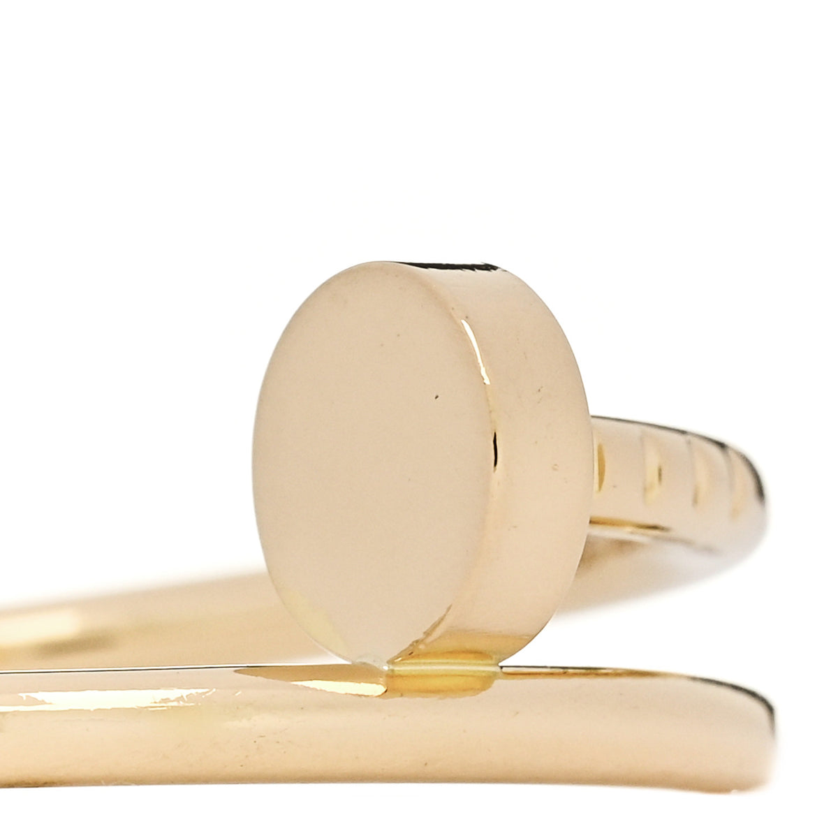 Cartier 18K Yellow Gold Small Juste Un Clou Ring 54 7 4 of 5
