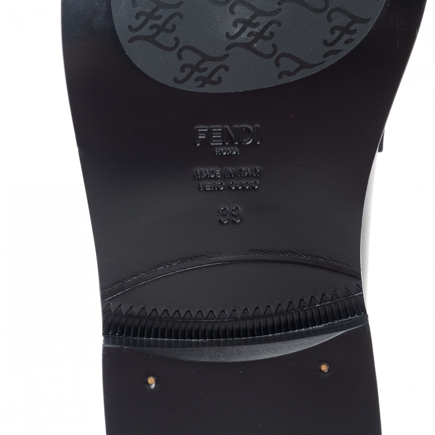Calfskin Karligraphy Loafers 39 Black
