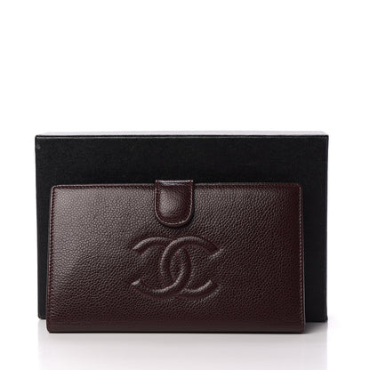 Chanel Caviar Timeless CC French Wallet Dark Bordeaux 11 of 11