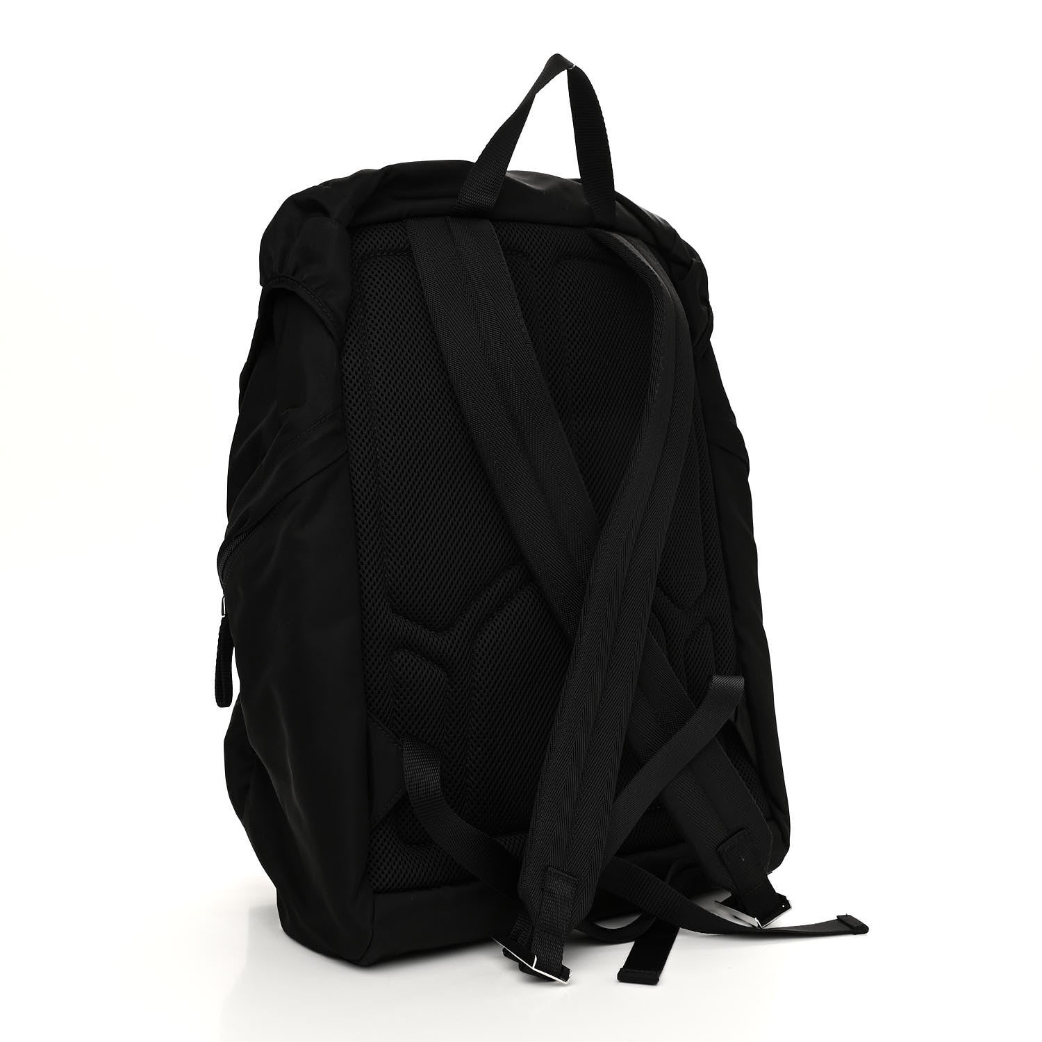 Prada Tessuto Nylon Montagna Double Buckle Backpack Black 2 of 8