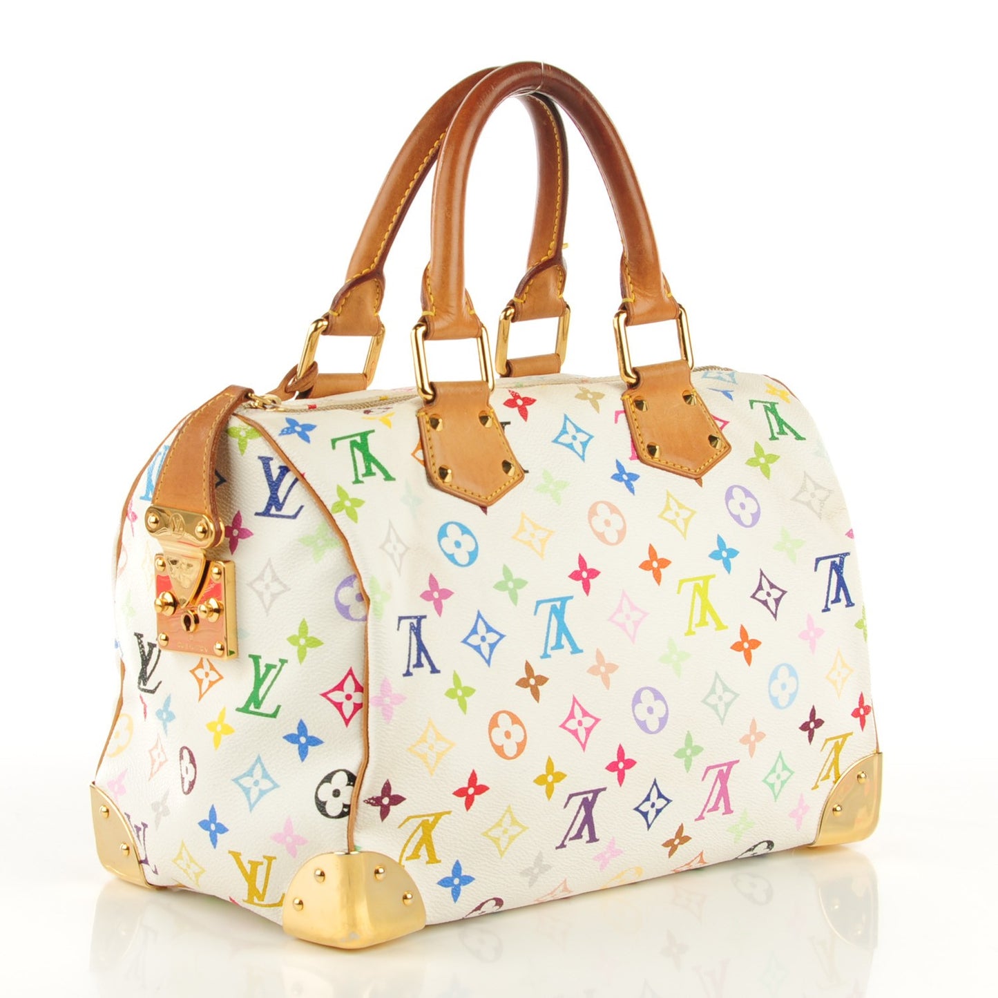 Monogram Multicolor Speedy 30 White
