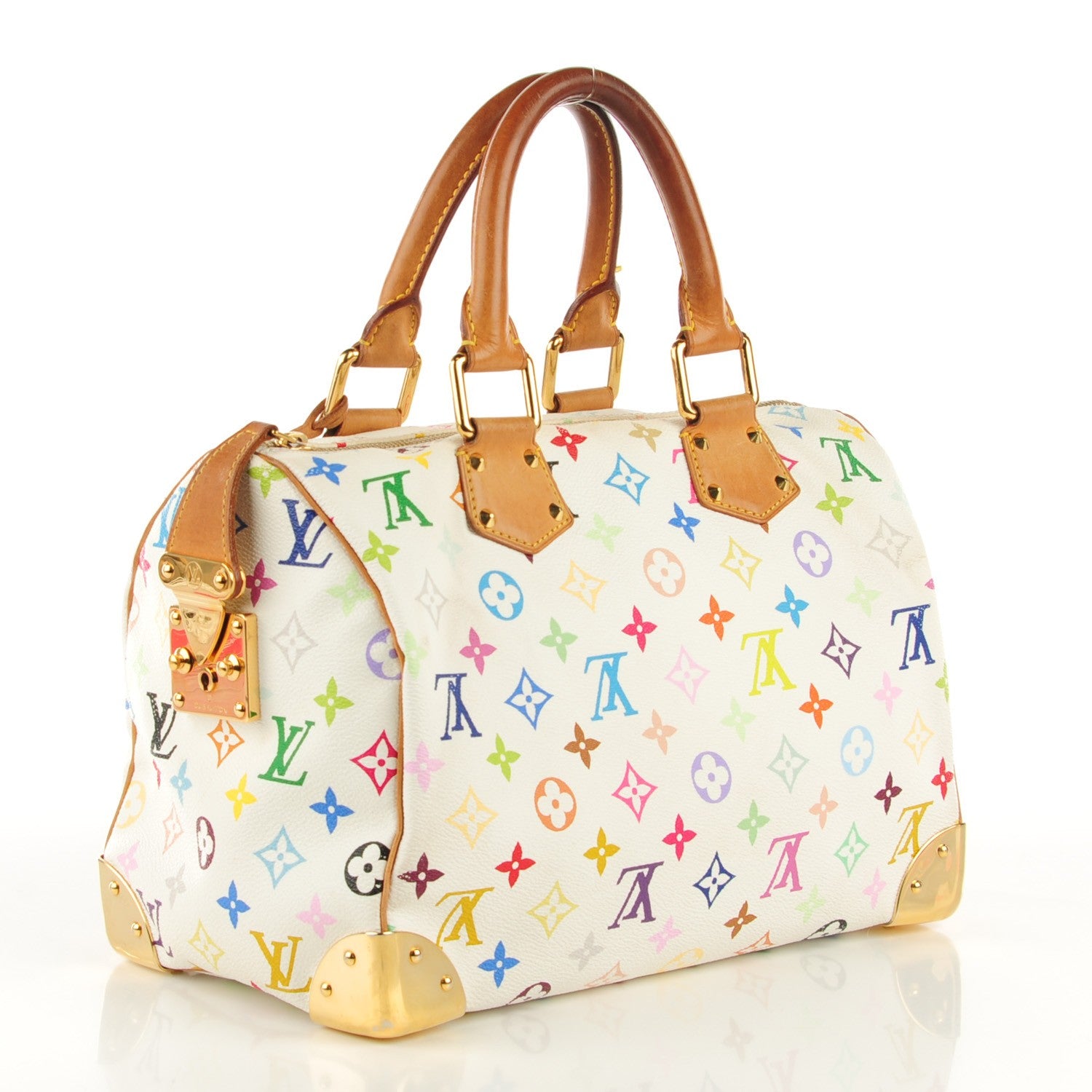 Louis Vuitton Monogram Multicolor Speedy 30 White 4 of 14