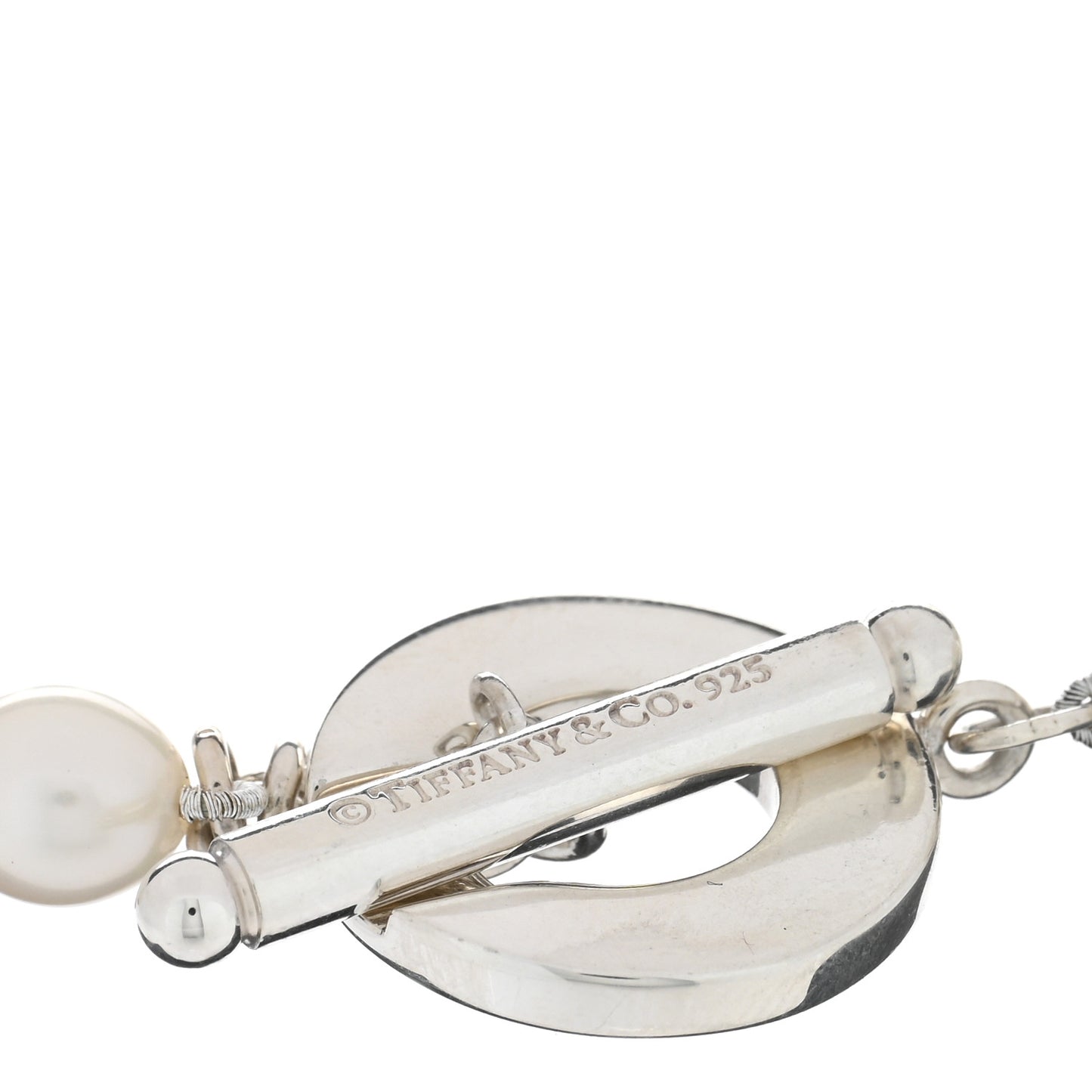 Sterling Silver Pearl Toggle Bracelet