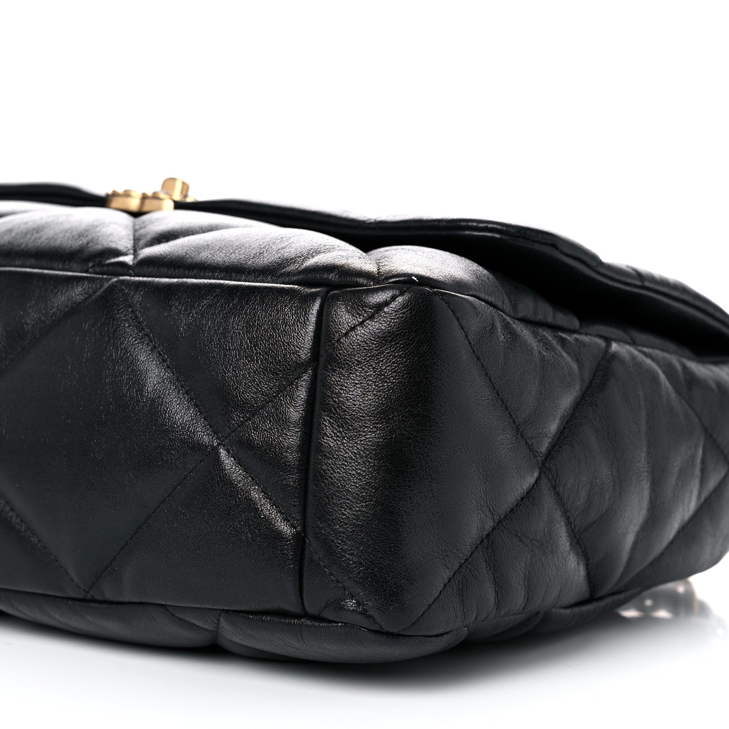 Chanel Lambskin Quilted Maxi Chanel 19 Flap Black 9 of 10