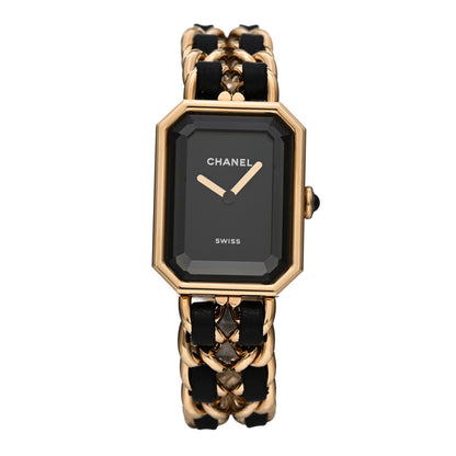 Chanel Stainless Steel Lambskin 20mm Chain Premiere Quartz Watch Gold M 1 of 4