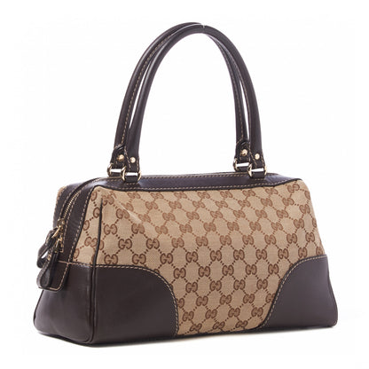 Gucci Monogram Heart GG Lovely Small Boston Dark Brown 2 of 8