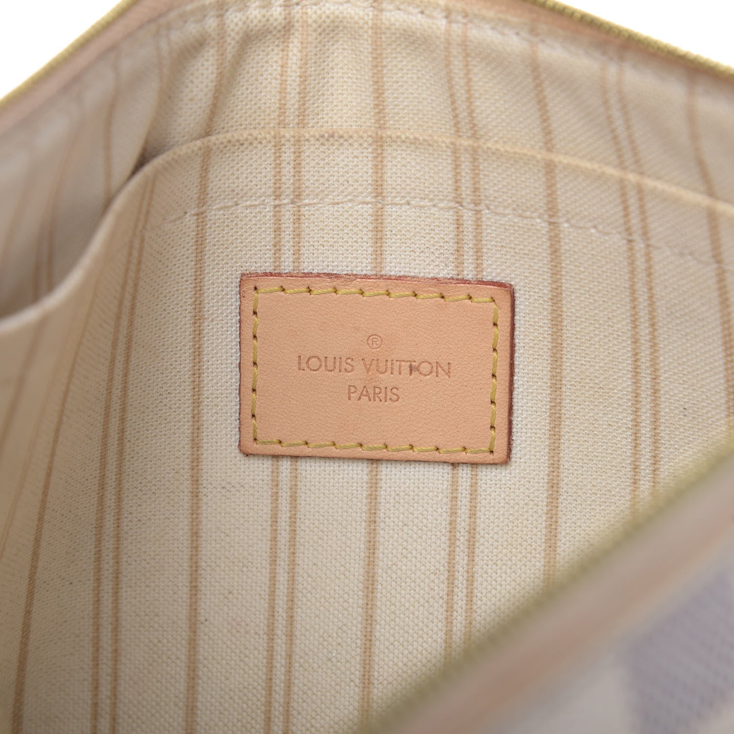 Louis Vuitton Damier Azur Neverfull PM Pochette 8 of 10