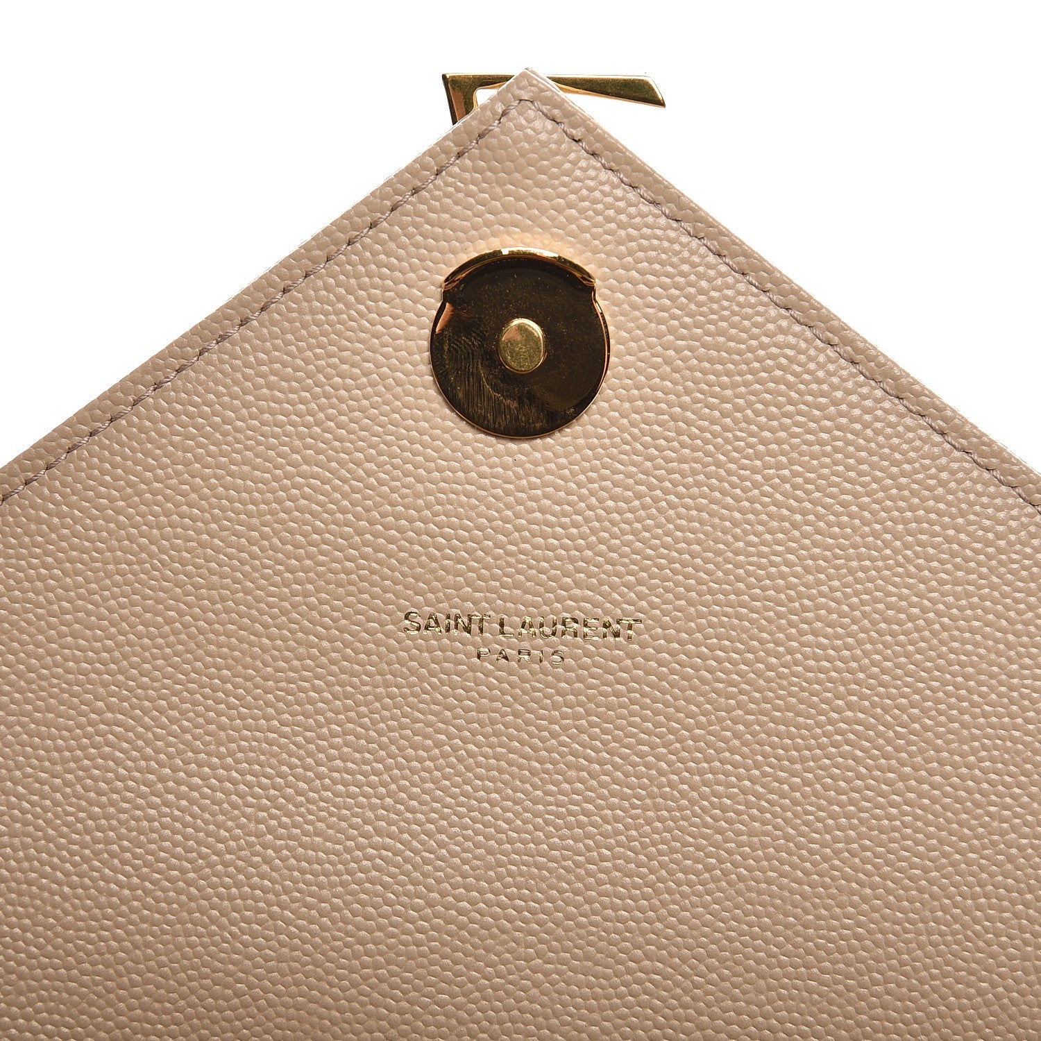 Saint Laurent Grain De Poudre Matelasse Chevron Large Monogram Satchel Dark Beige 8 of 8