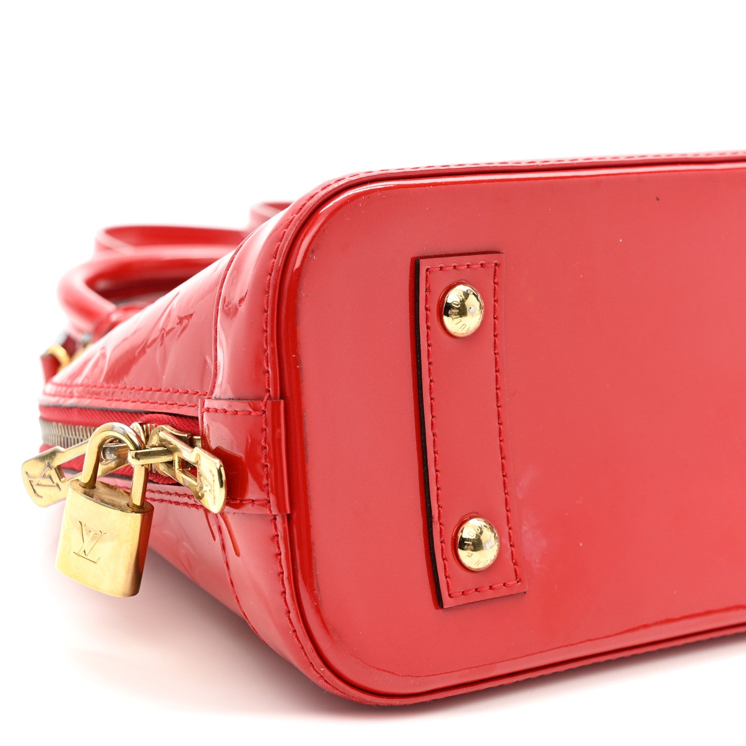 Louis Vuitton Vernis Alma BB Cherry 8 of 9