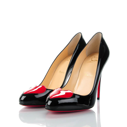 Christian Louboutin Patent Doracora 100 Pumps 40.5 Black 5 of 14