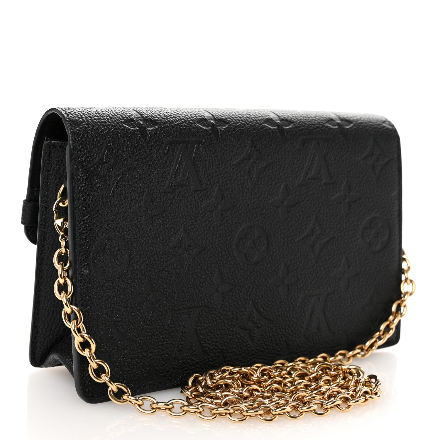 Louis Vuitton Empreinte Vavin Chain Wallet Black 3 of 9