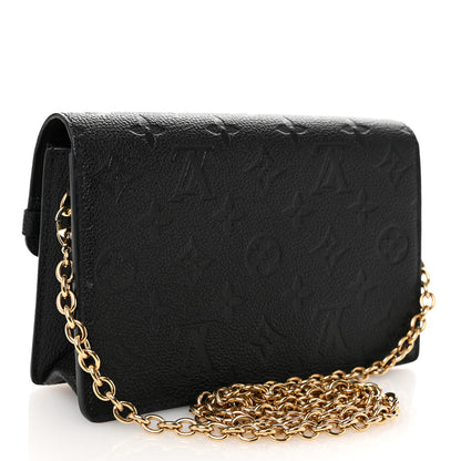 Louis Vuitton Empreinte Vavin Chain Wallet Black 3 of 9