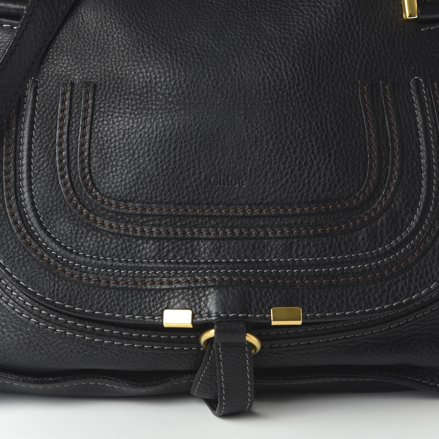 Chloe Calfskin Medium Marcie Satchel Black 10 of 10