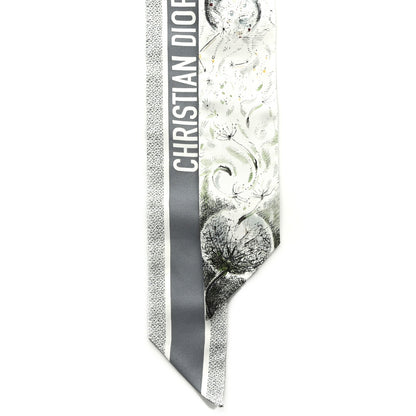Christian Dior ABCDior M Silk Mitzah Scarf Gris 2 of 3
