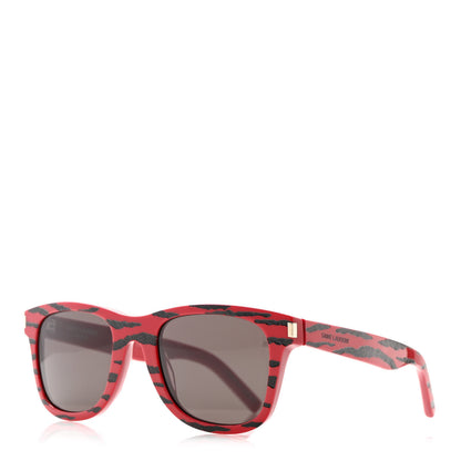 Saint Laurent Acetate Square Sunglasses SL 51 Red 1 of 8