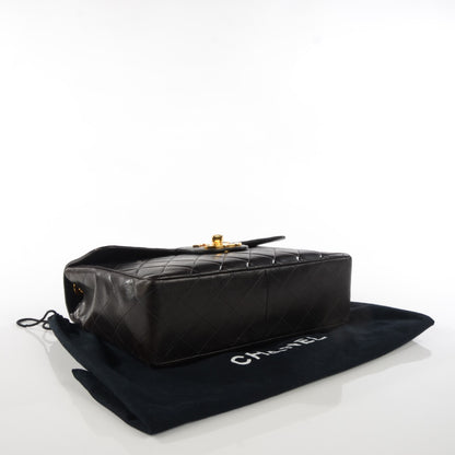 Chanel Lambskin Quilted Jumbo Flap Black 4 of 9