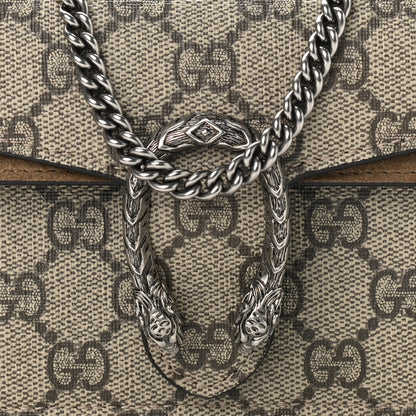 Gucci GG Supreme Monogram Super Mini Dionysus Shoulder Bag Taupe 7 of 10