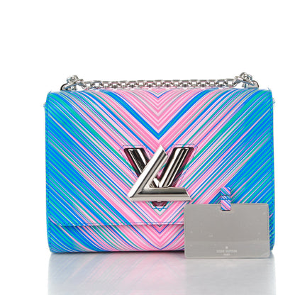 Louis Vuitton Epi Tropical Twist Shoulder Bag MM Blue Rose 5 of 8