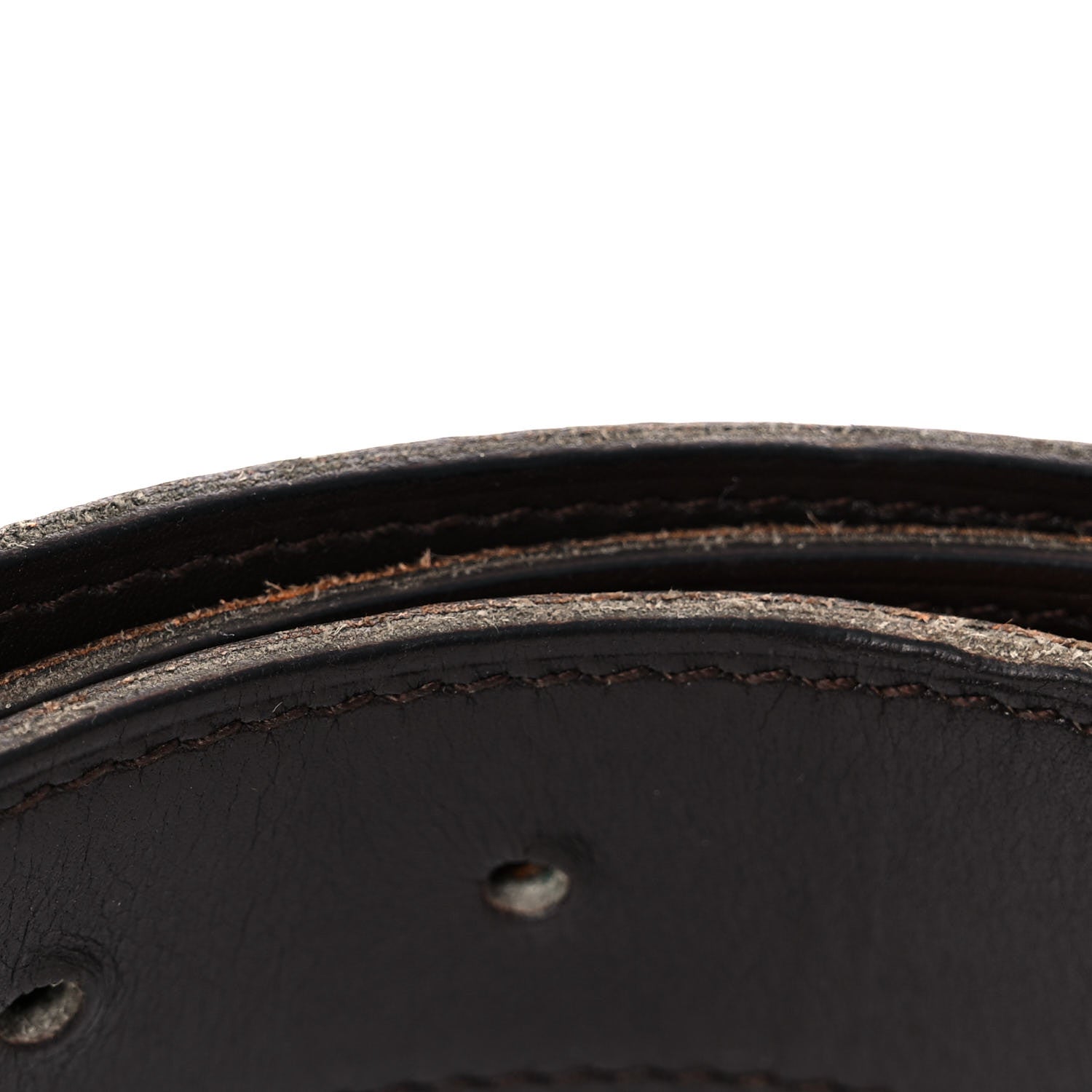 Hermes Box Togo 32mm H Belt 90 Black Orange 12 of 18