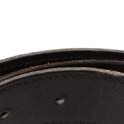 Hermes Box Togo 32mm H Belt 90 Black Orange 12 of 18