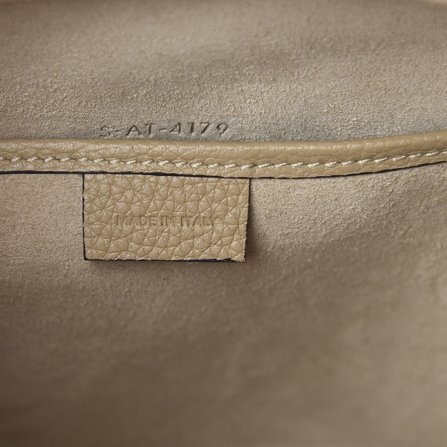 Drummed Calfskin Nano Luggage Dune