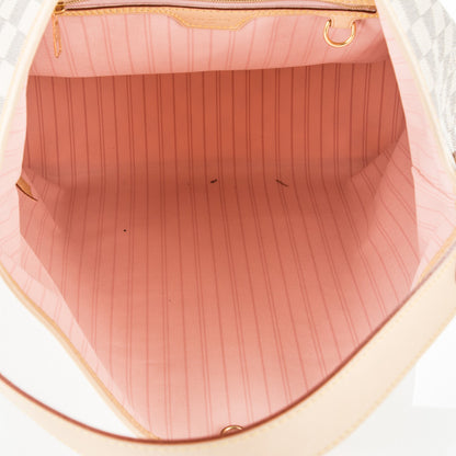 Louis Vuitton Damier Azur Delightful MM Rose Ballerine 5 of 9