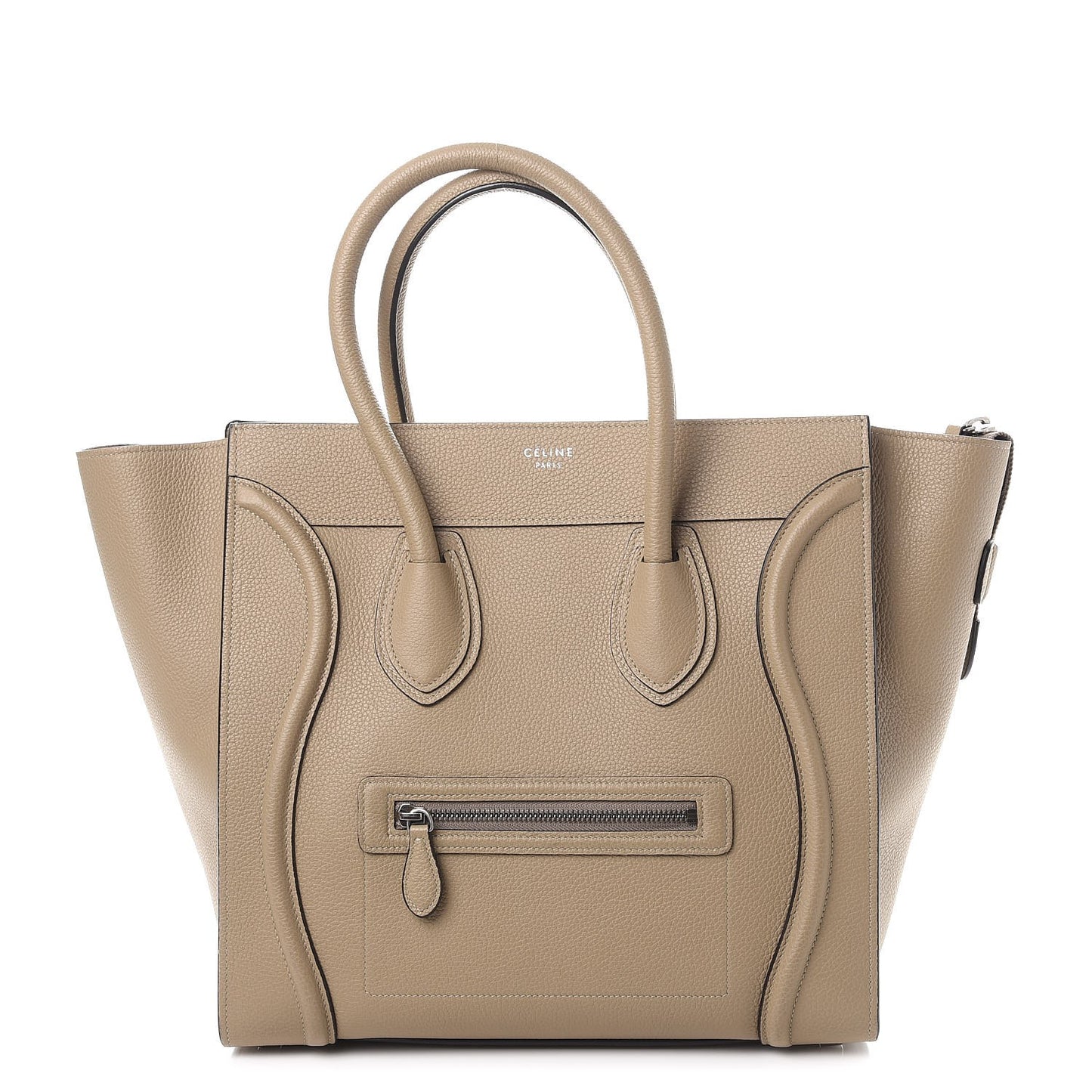 Drummed Calfskin Mini Luggage Dune