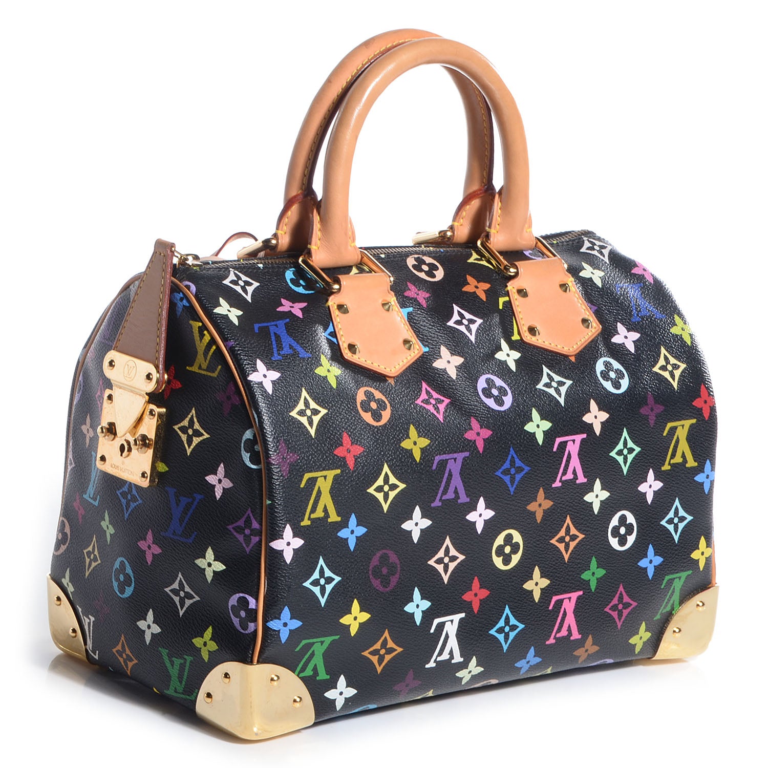 Louis Vuitton Monogram Multicolor Speedy 30 Black 3 of 7