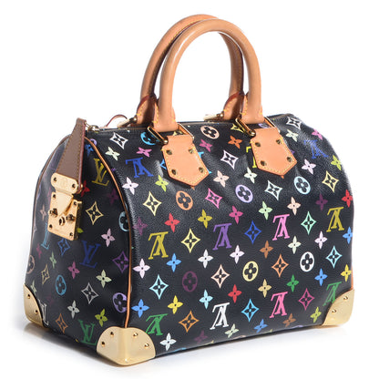 Louis Vuitton Monogram Multicolor Speedy 30 Black 3 of 7