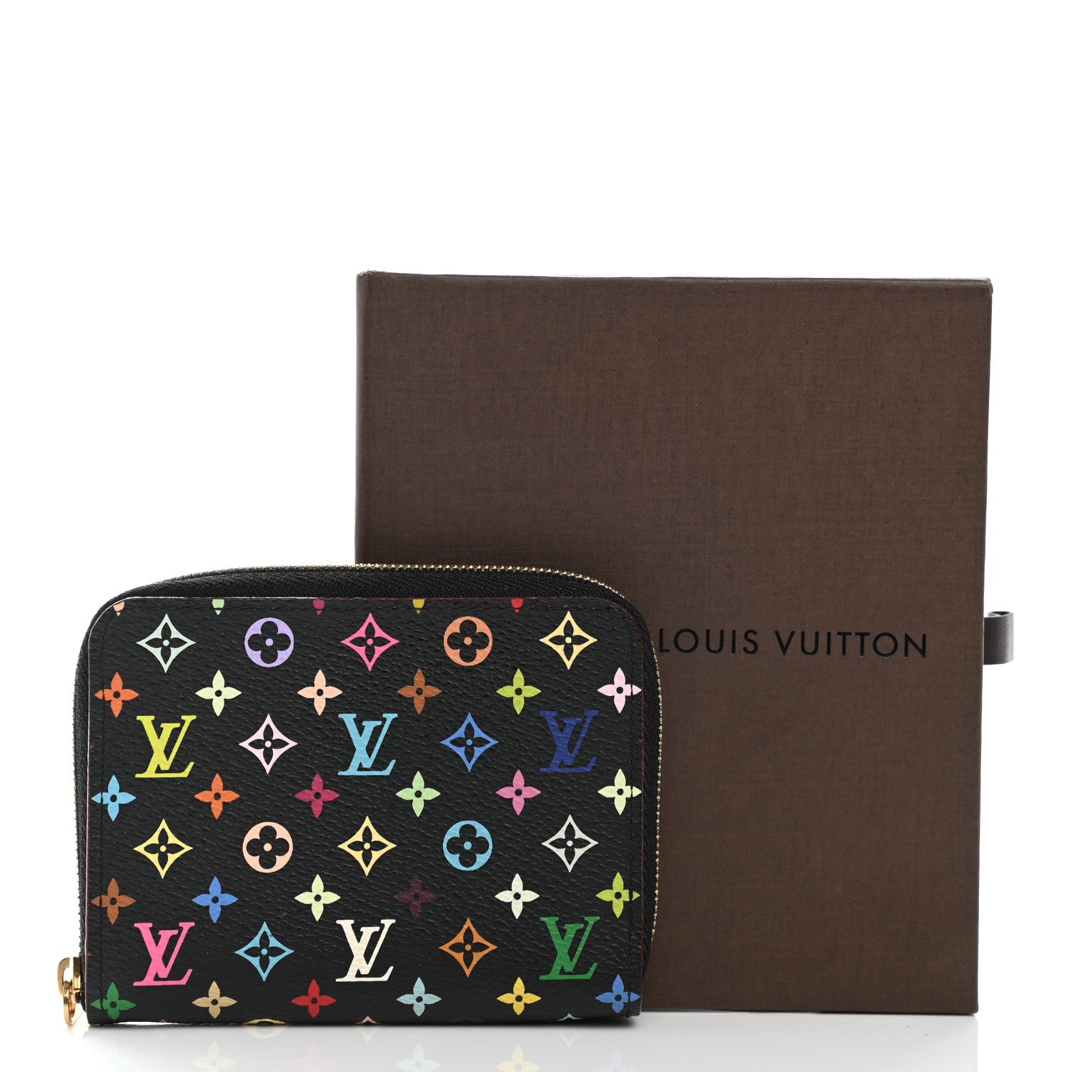 Louis Vuitton Monogram Multicolor Zippy Coin Purse Black 8 of 8
