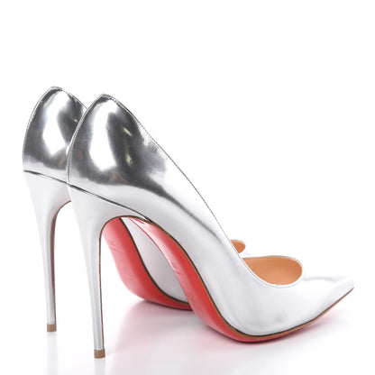 Christian Louboutin Antispecchio Pigalle Follies 100 Pumps 39 Silver 4 of 11