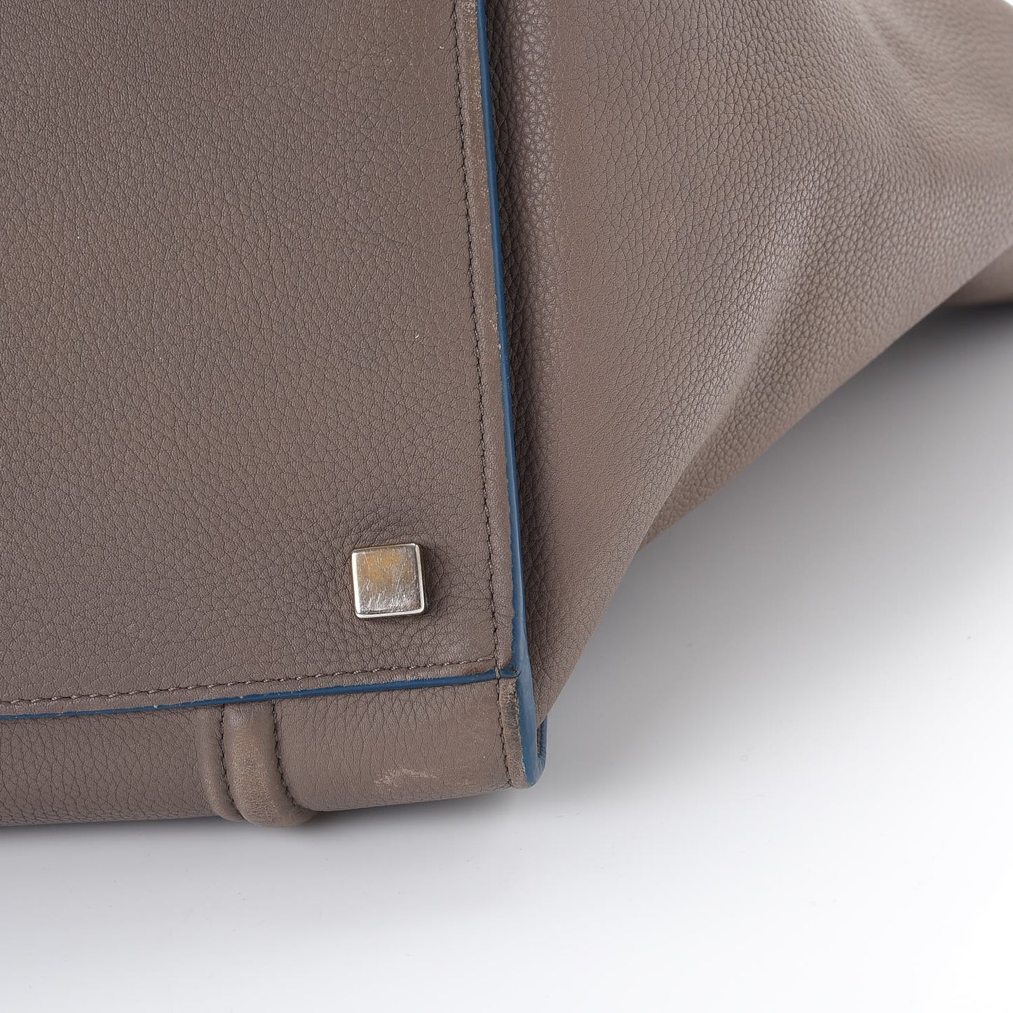 Baby Grained Calfskin Medium Phantom Luggage Taupe