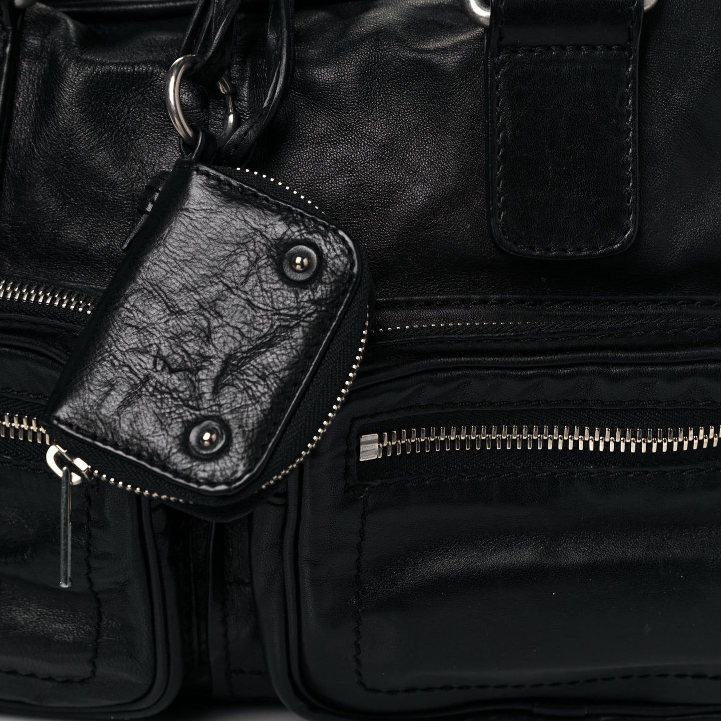 Calfskin Betty Shoulder Bag Black