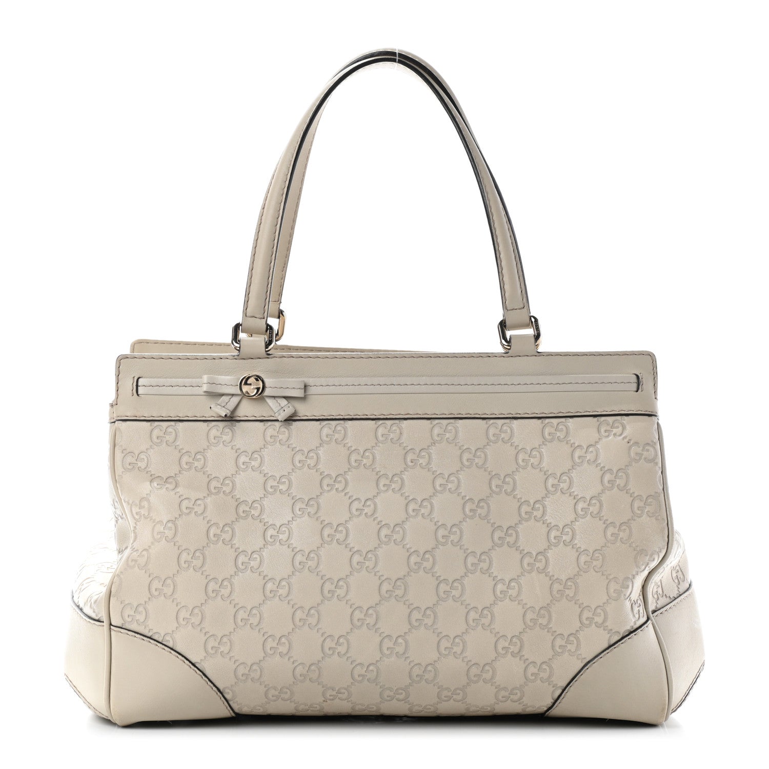 Gucci Guccissima Medium Mayfair Tote Off White 1 of 10